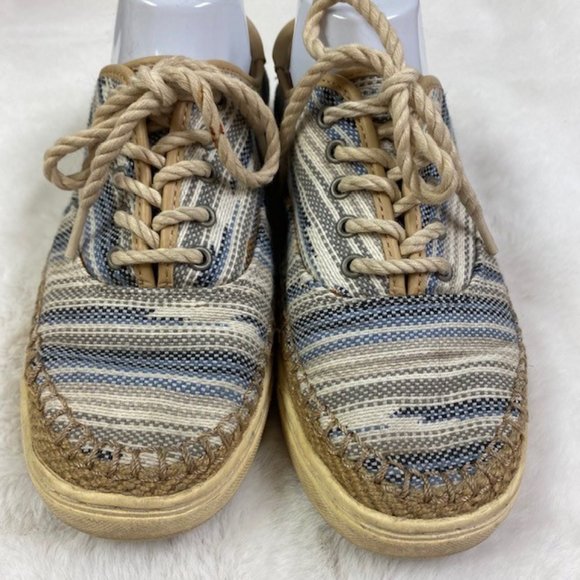 Ugg Women's Eyan II Serape Blue Lace Up Sneakers Size 8 - Picture 3 of 13
